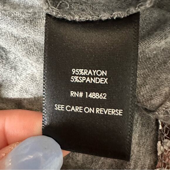 TORRID Grey Floral Jersey Skater Dress Torrid Sz 00 (M/L) Romantic Cold Shoulder - Picture 7 of 11